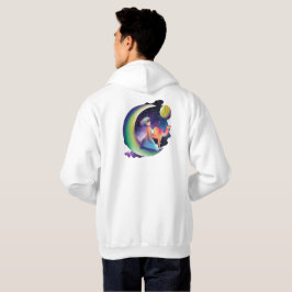 Sudadera Medialuna celestial: Diosa de la luna y camello es