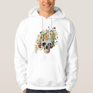 Sudadera Médica de flores de cráneo de anatomía médica de é