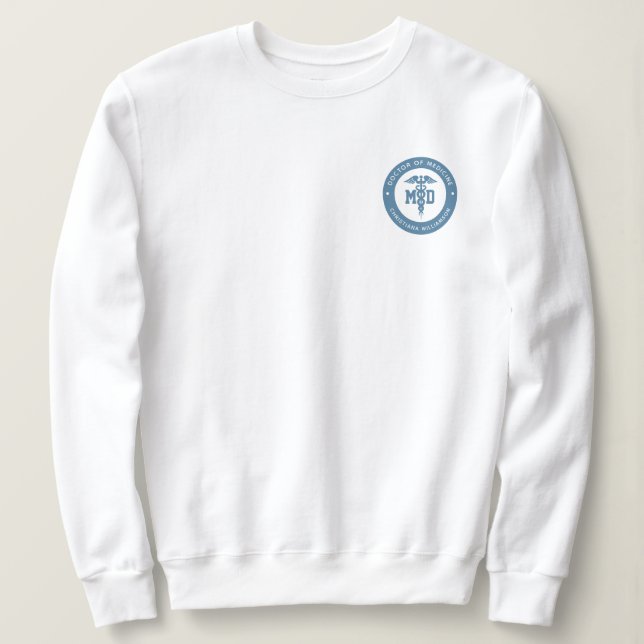 Sudadera Médica de Medicina de Graduación Personalizada (Anverso del diseño)