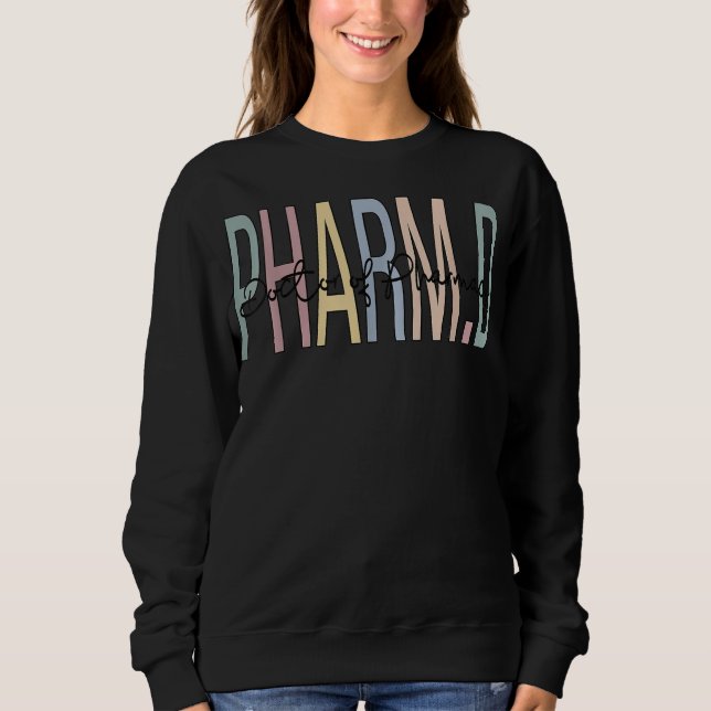 Sudadera Médica De Pharmacy Boho PharmD  (Anverso)