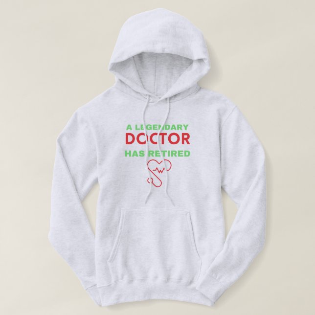 Sudadera Médica jubilado Regalo de retiro divertido (Diseño del anverso)