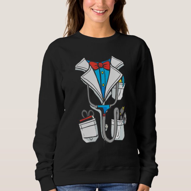 Sudadera Médica Médico Costume Fiesta Uniforme Ultimate (Anverso)