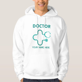 Sudadera médica, pon tu nombre en un capucha