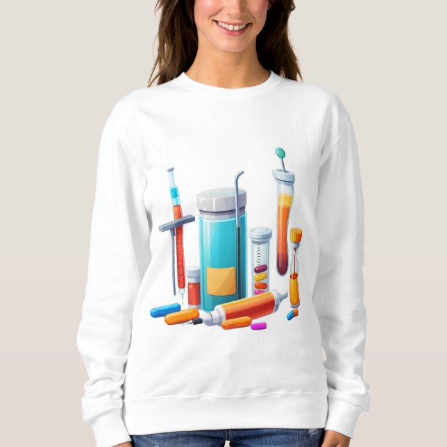 Sudadera Medical Tools Cartoon Sweatshirt (Anverso)