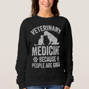 Sudadera Medicina Veterinaria Porque Las Personas Son Tv Br
