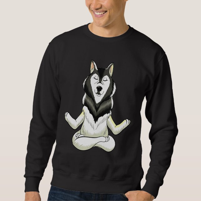 Sudadera Medición de animales Husky (Anverso)