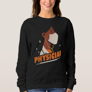 Sudadera Médico Afroamericano Mamá Estudiante Md Médica Mot