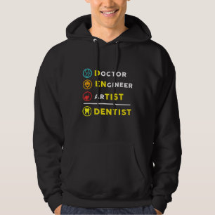 Sudadera Médico Artista De Ingeniería Combina Con Dentista