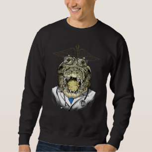Sudadera Médico Cocodrilo Lagarto Cirujano Médico Dr MD