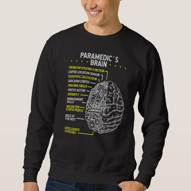 Sudadera Médico de Emergencia Paramédica Brain Emt E (Anverso)