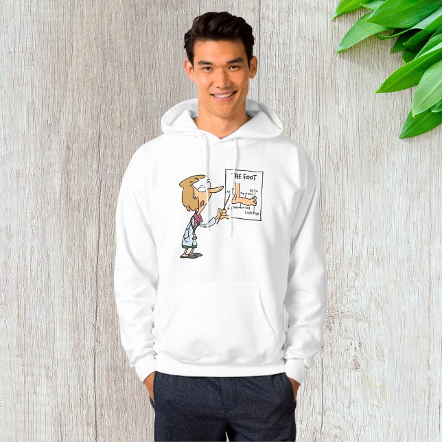 Sudadera Médico Divertido Enseñando Anatomía del Pie (Subido por el creador)