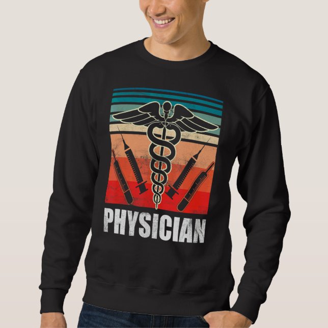 Sudadera Médico Profesional Médica Estudiante Md (Anverso)