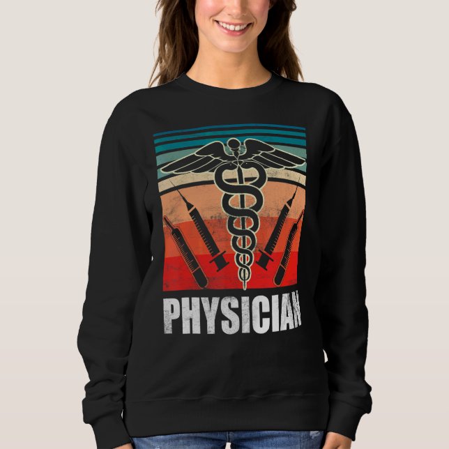 Sudadera Médico Profesional Médica Estudiante Md (Anverso)