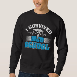 Sudadera Médico Sobrevivió a la Facultad de Medicina Estudi