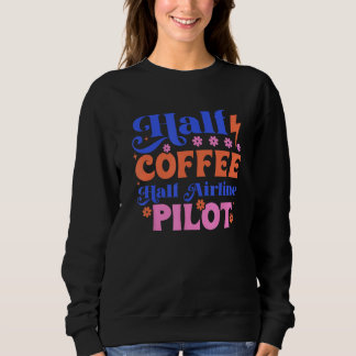 SUDADERA MEDIO CAFÉ, MEDIO AIRLINE PILOTO