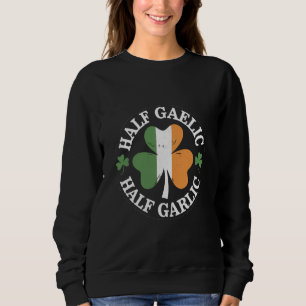 Sudadera Medio gaélico medio ajo irlandés italiano St. Patr