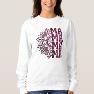 Sudadera Medio regalo de Purpurina de mamá de Mandala para 