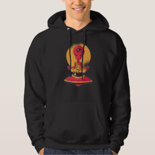 Sudadera Meditación Alien Meditando a Buda Ufo Mens
