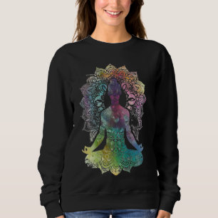 Sudadera Meditación colorida Mandala Yoga Arte Relajante Ze