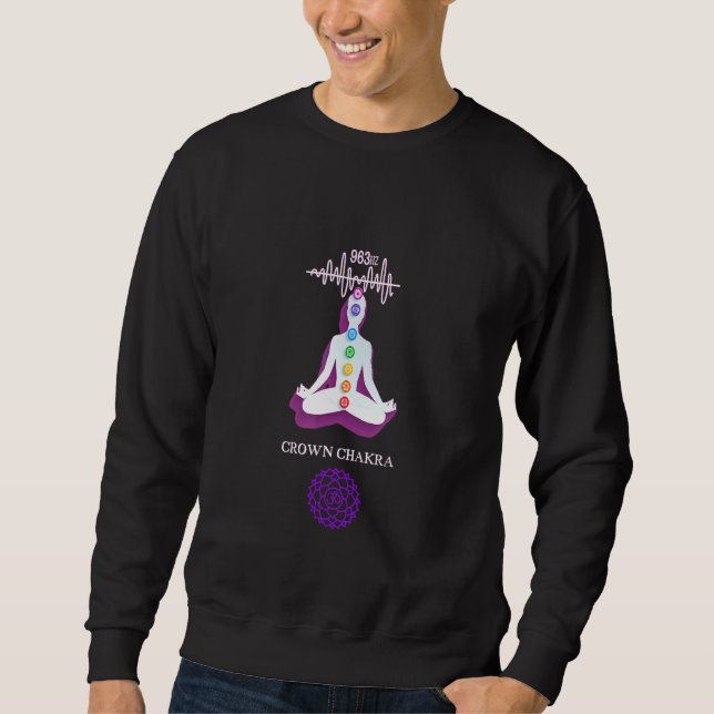 Sudadera Meditación de Crown Chakra (Anverso)