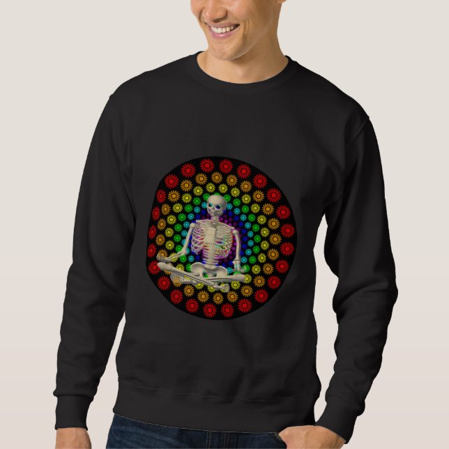 Sudadera Meditación de Skeleton (Anverso)
