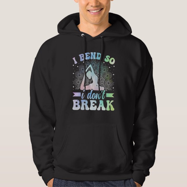Sudadera Meditación de Yoga - Me Doblo Para No Romper Zen  (Anverso)