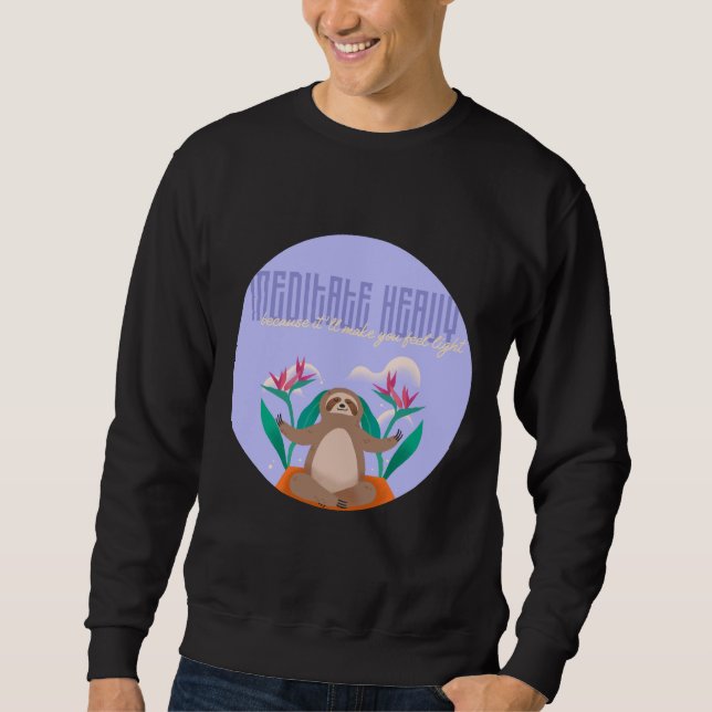 Sudadera Meditar fuerte (Anverso)