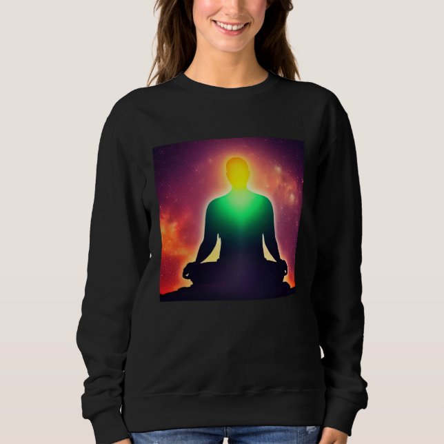 Sudadera Meditation Enlightment Spiritual Yoga Transcendent (Anverso)
