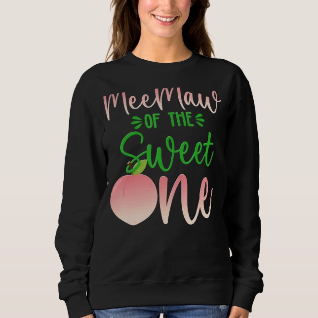 Sudadera Meemaw De La Fruta De Primer Verano De Cumpleaños  (Anverso)
