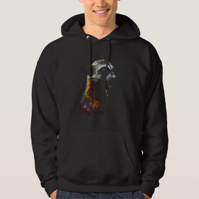 Sudadera Meerkat Art - Animal Motif Colourful Meerkat (Anverso)