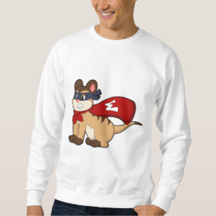 Sudadera Meerkat como héroe con máscara