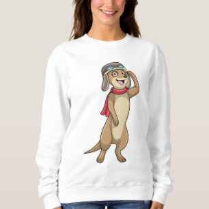 Sudadera Meerkat como piloto con gorra piloto