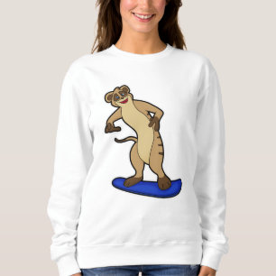 Sudadera Meerkat como snowboard