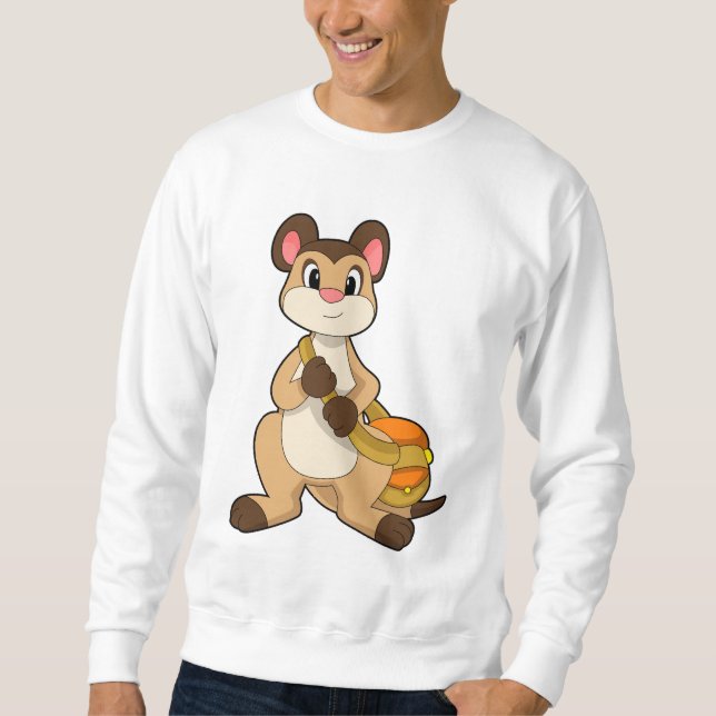 Sudadera Meerkat con bolsa (Anverso)