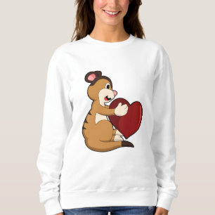 Sudadera Meerkat con corazón