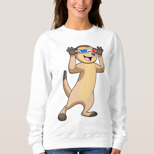 Sudadera Meerkat con gafas (Anverso)