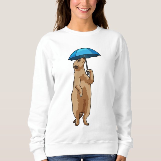Sudadera Meerkat con paraguas (Anverso)