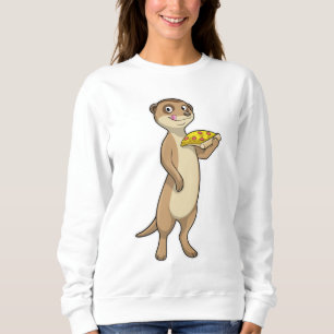 Sudadera Meerkat con pizza