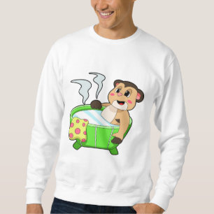Sudadera Meerkat en bañarse en bañera