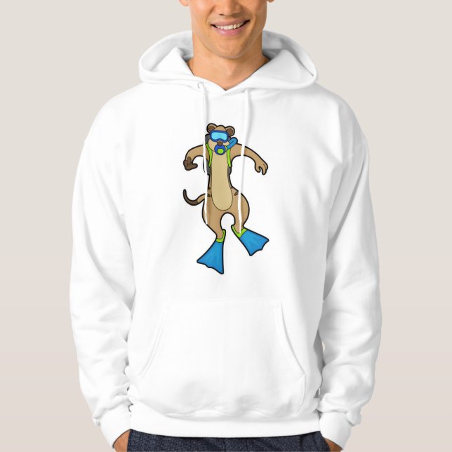Sudadera Meerkat en buceo con gafas de natación (Anverso)