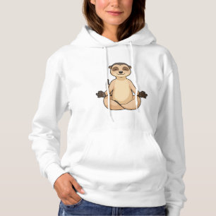 Sudadera Meerkat en la meditación del yoga