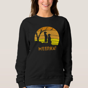 Sudadera Meerkat Mongoose Kalahari Desert Sunset Safari Afr