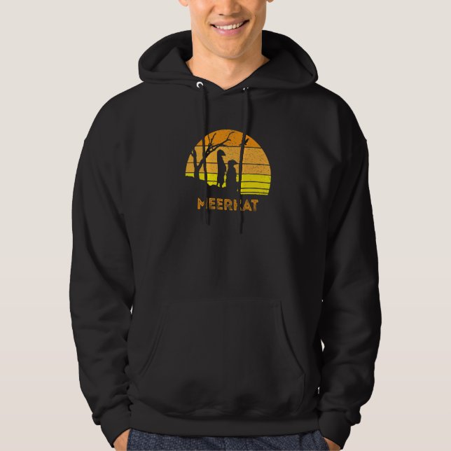 Sudadera Meerkat Mongoose Kalahari Desert Sunset Safari Afr (Anverso)