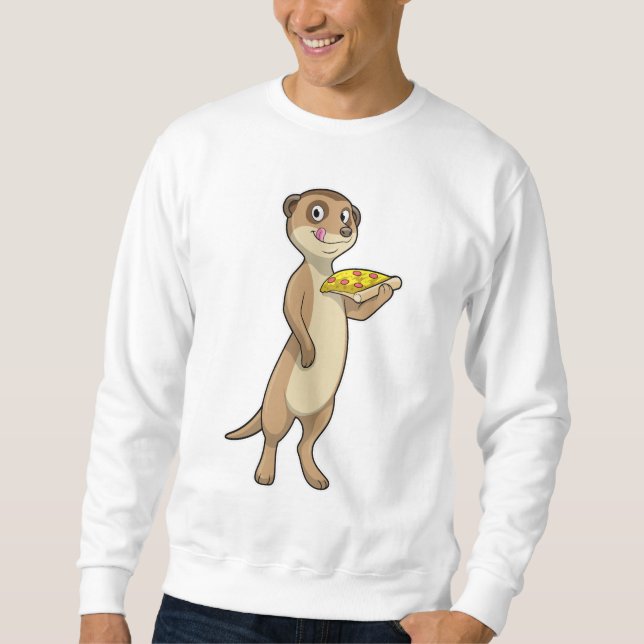 Sudadera Meerkat with Pizza (Anverso)