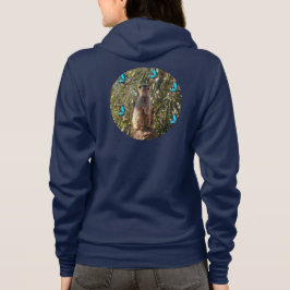 Sudadera Meerkat Y Mariposas Azules,