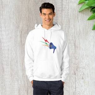 Sudadera Megaphone Sound Waves Mens Hoodie