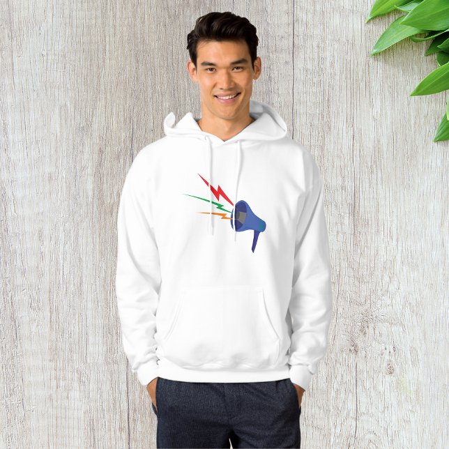 Sudadera Megaphone Sound Waves Mens Hoodie (Subido por el creador)