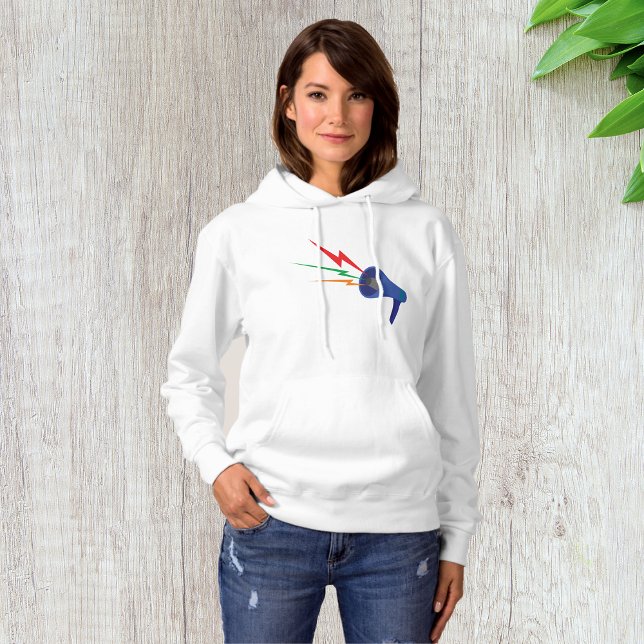 Sudadera Megaphone Sound Waves Womens Hoodie (Subido por el creador)