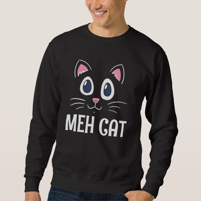 Sudadera Meh Cat  Cat  Humor Kitten Introvert Cat Mom (Anverso)