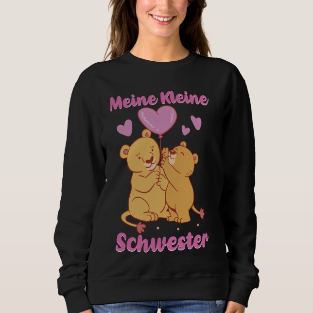 Sudadera Meine Kleine Schwester Hermanos Hermanos Hermana H (Anverso)